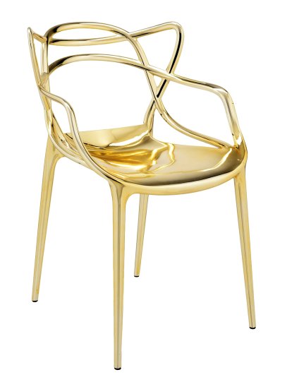 Masters Metallic Chair, Gold