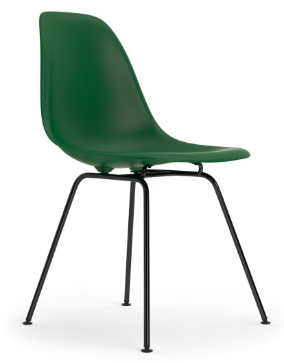 Eames Plastic Side Chair DSX, Emerald, Without upholstery, Without upholstery, Standard version - 43 cm, Coated basic dark