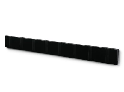 Knax, 8 hooks, Black, MDF black lacquered