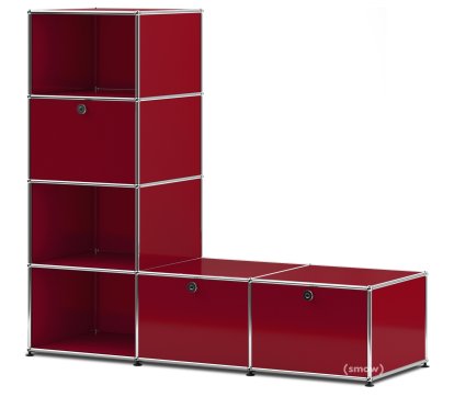 USM Haller Clothes Rack/Bench Type 1, USM ruby red