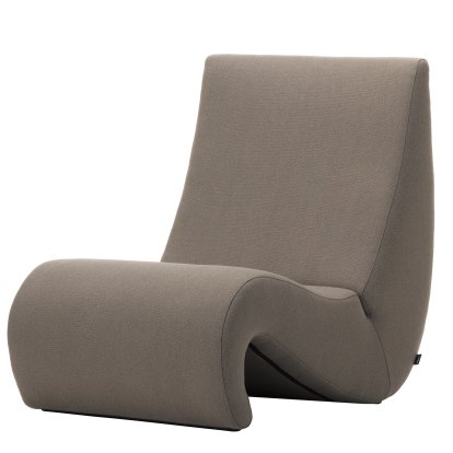 Amoebe Lounge Chair, Fabric Tonus, truffle