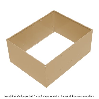 USM Metal Box Insert for USM Haller Extension Door, 75 x 50 x 35, USM beige