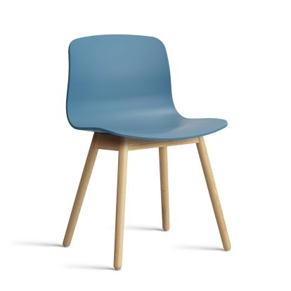 About A Chair AAC 12, Azure blue 2.0, Lacquered oak