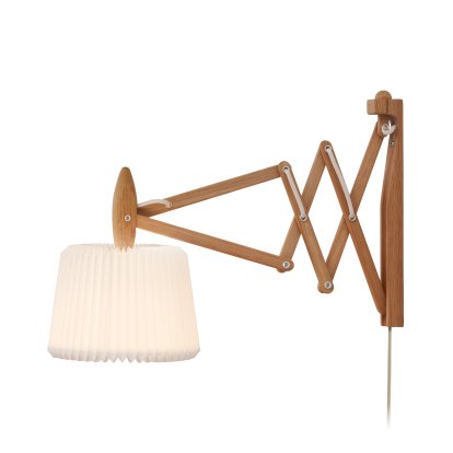 SAX Model 120 + 223 Wall Lamp, Paper, Light oak