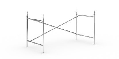 Eiermann 2 Table Frame, Chrome, Vertical,  offset, 135 x 66 cm, With extension (height 72-85 cm)