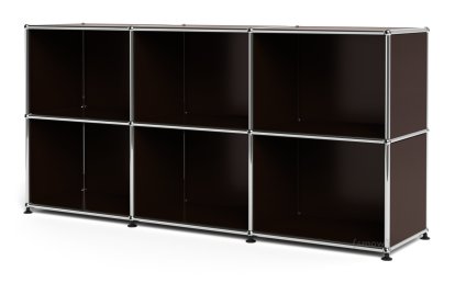 USM Haller Sideboard 50, Customizable, USM brown, Open, Open
