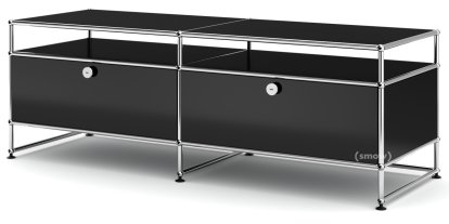 USM Haller TV-Board L, Graphite black RAL 9011