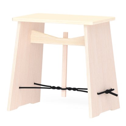 Strammer Max Stool, Untreated ash