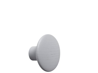 The Dots Hook, S (Ø 9 cm), Grey