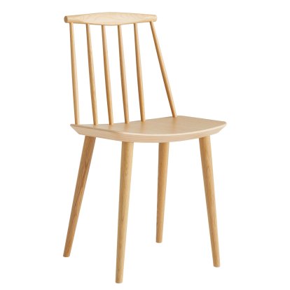 J77 Chair, Clear lacquered oak