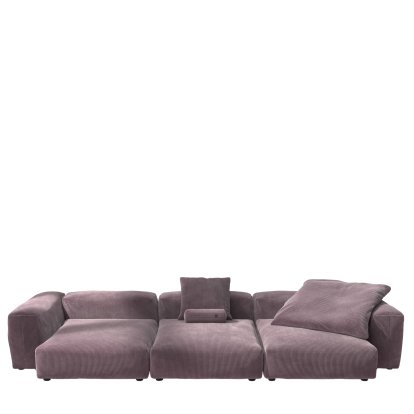 Vetsak Sofa Set 5, Cord velours - Blossom, With cushions