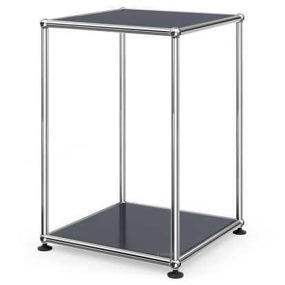USM Haller High Side Table 35, Both panels metal, Anthracite RAL 7016