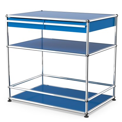 USM Haller Bar Sideboard with Drawers, Gentian blue RAL 5010