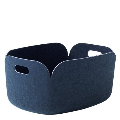Restore Storage Basket, L 48 cm × W 35 cm, Midnight blue