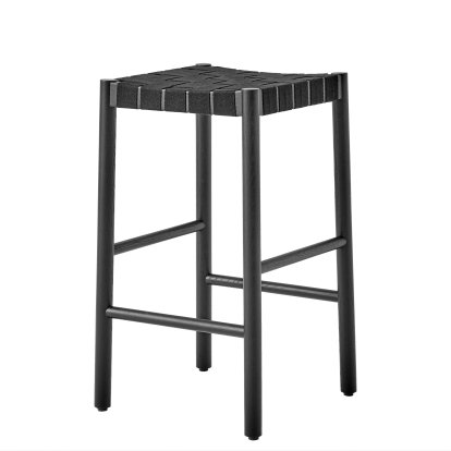 Betty Barstool TK7 / TK8, Kitchen version: 66 cm, Black / black linen