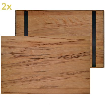 Wooden Overlay (Set of 2) for USM Haller Shelves, Size L, 75 cm x 50 cm, Heartwood beech