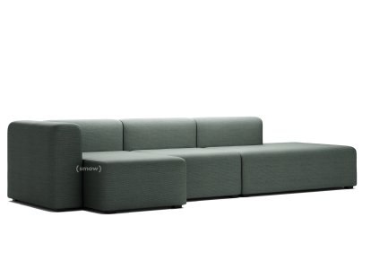 Mags Sofa with Récamière, Left armrest, Steelcut Trio 153 - drak grey