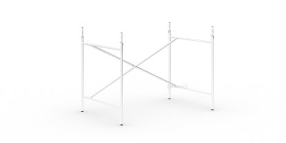 Eiermann 2 Table Frame, White, Vertical,  offset, 100 x 66 cm, With extension (height 72-85 cm)