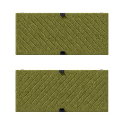 USM Soft Panel Mono for USM Haller Shelves, 75 cm x 35 cm, Green, Diagonal