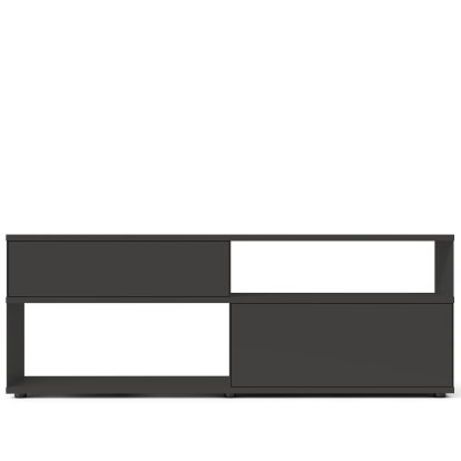 Flow Q Sideboard, 200 cm, 73,9 cm (1 drawer and 1 flap), Graphite