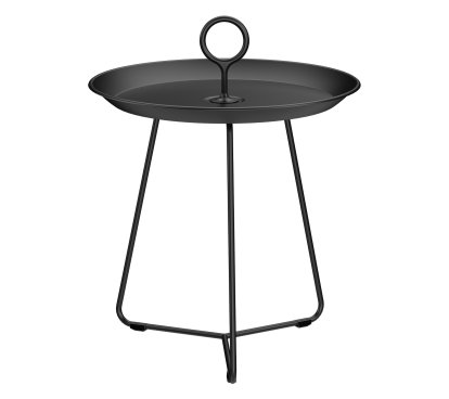 Eyelet Side Table, H 46,5 x Ø 45 cm, Black