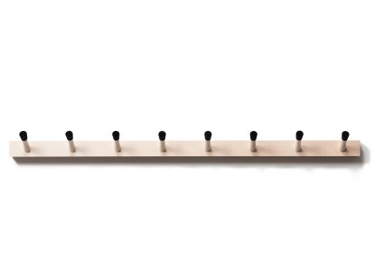 Rechenbeispiel Hook Rail, 8 Hooks (109 cm), Black