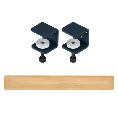 Tiptoe Wall Shelf, Solid Oak, Wall shelf 150 cm, Midnight blue