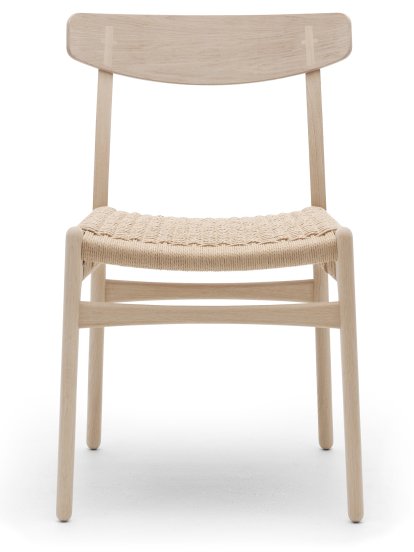 CH23 Dining Chair, Soaped oak, Nature mesh