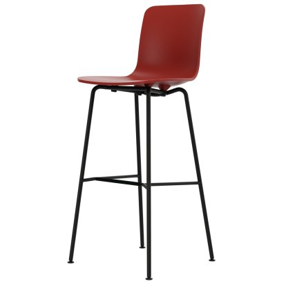 HAL RE Bar Stool, Brick RE, Bar version: 780mm, Powder-coated basic dark