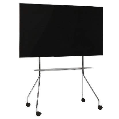 Moon TV Stand, Pro, Chrome