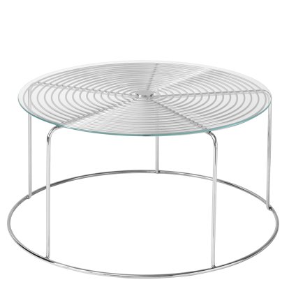 Wire Coffee Table VP17, With glass top