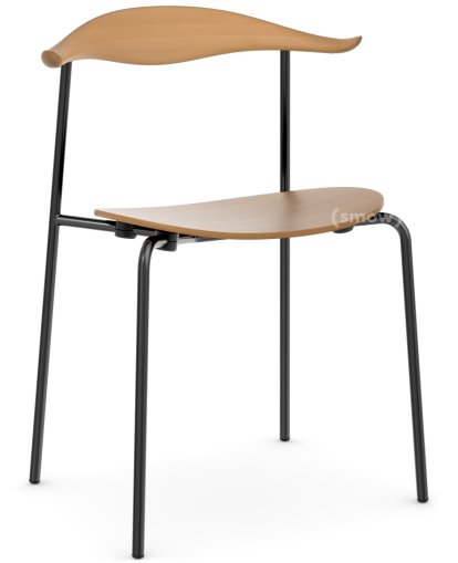 CH88T Chair, Black powder coating, Beech Oil