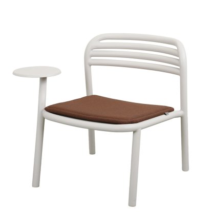 Bliss Lounge Chair with Side Table, Sand, Desert red