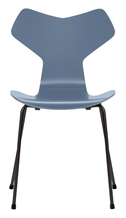 Grand Prix 3130 Chair, Lacquer, Dusk blue, Black