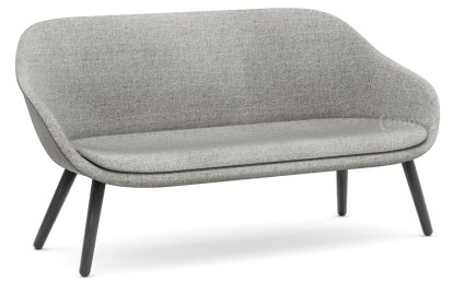 About A Lounge Sofa for Comwell, Hallingdal 116 - warm grey, Black lacquered oak