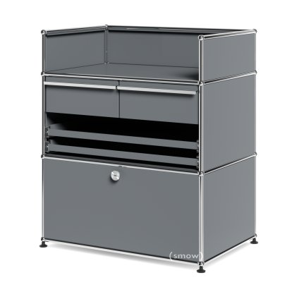 USM Haller Surgery Sideboard, Mid grey RAL 7005, No locks