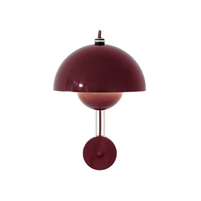 Flowerpot VP8 Wall Lamp, Dark plum