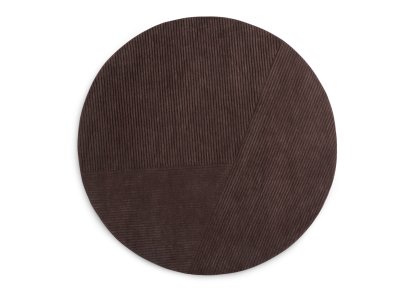 Row Rug, Ø 200 cm, Dark brown