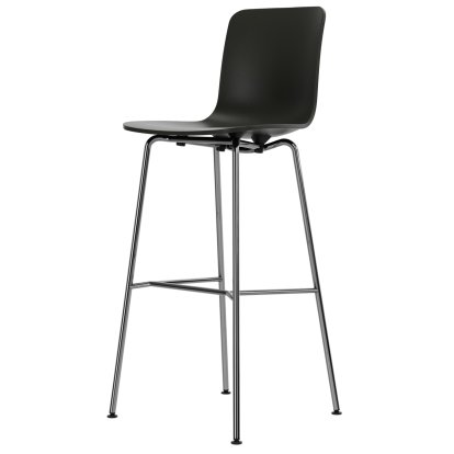 HAL RE Bar Stool, Basalt grey RE, Bar version: 780mm, Chrome-plated