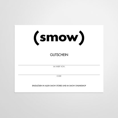smow Gift Certificate, 200 EUR, PDF voucher via e-mail, German