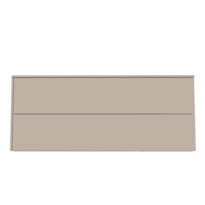 Aventa Sideboard with Drawer, 120 cm, 2 Height grids, Melamine cashmere grey, Wall mounting