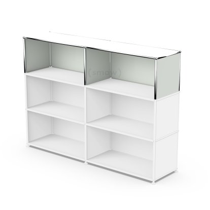 USM Haller Extension Kit Vertical 2, Light grey RAL 7035, 35 cm