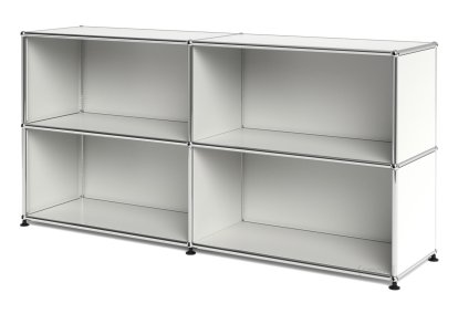 USM Haller Sideboard L, Customizable, Pure white RAL 9010, Open, Open