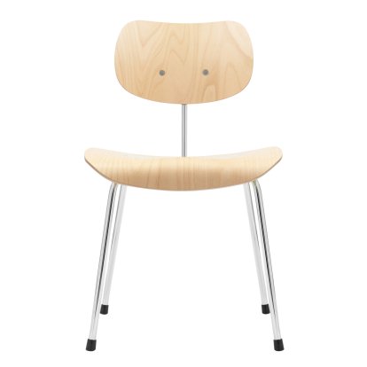 SE 68 Chair, Non-stackable, Without upholstery, Chrome-plated, Without armrests, Beech, natural
