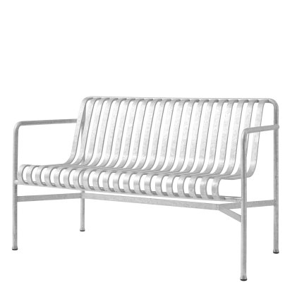 Palissade Dining Bench, Hot galvanized