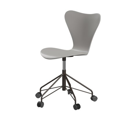 Series 7 Swivel Chair 3117/3217 New Colours, Without armrests, Lacquer, Nine grey, Brown bronze