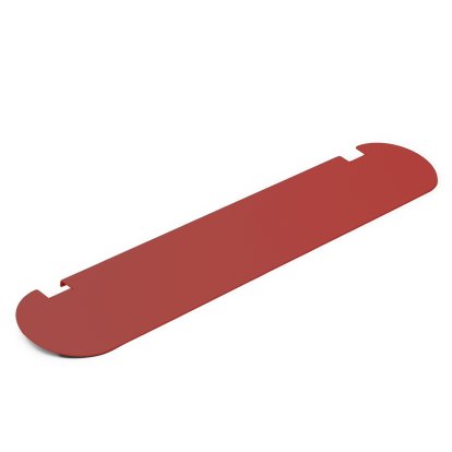 Pipe TV shelf, Burning red
