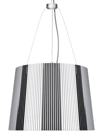 Gè Pendant Lamp, Opaque, Chrome-plated
