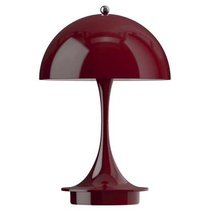 Panthella 160 Portable Lamp, Burgundy