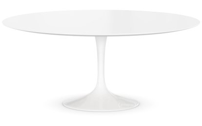 Saarinen Round Coffee Table, Large (Height 38/39cm, ø 91 cm), White, Laminate white